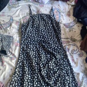 Kendall & Kylie Blue Spaghetti Strap Sundress Midi